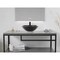 Anzzi Amalfi Round Glass Vessel Bathroom Sink with Matte Black Finish LS-AZ905MB - alternate 2